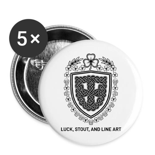 Celtic Knot T-Shirt, Symmetrical Shield - Buttons large 2.2'' (5-pack)