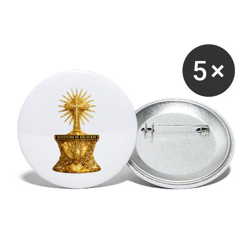 Wisdom is Heaven - Buttons large 2.2'' (5-pack)