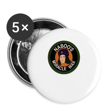 Naboo's Miracle Wax - Buttons large 2.2'' (5-pack) - white