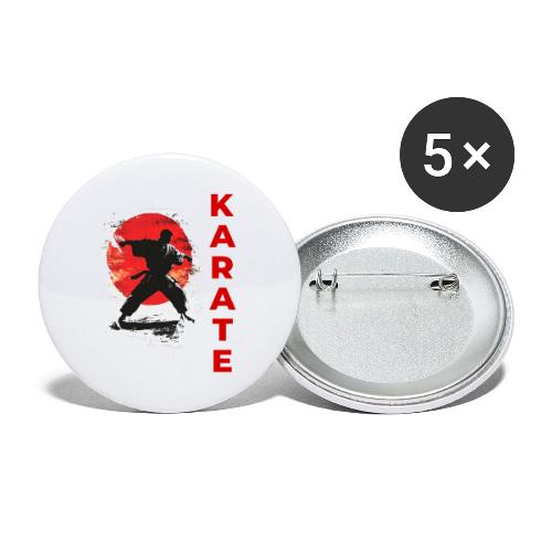 Karate: the spirit of discipline - Buttons large 2.2'' (5-pack)