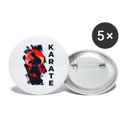 Karate: the art of self-mastery - Buttons large 2.2'' (5-pack)