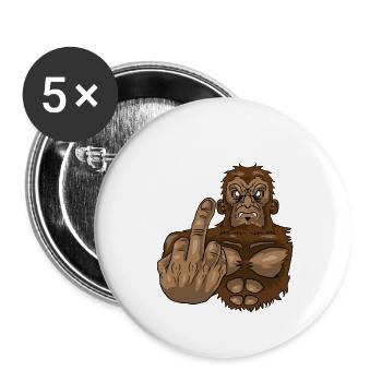 Bigfoot Sasquatch Animal Cryptid Monster Yeti Gift - Buttons large 2.2'' (5-pack) - white