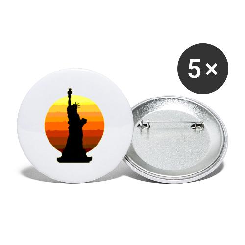 USA: Golden Horizon Liberty - Buttons large 2.2'' (5-pack)