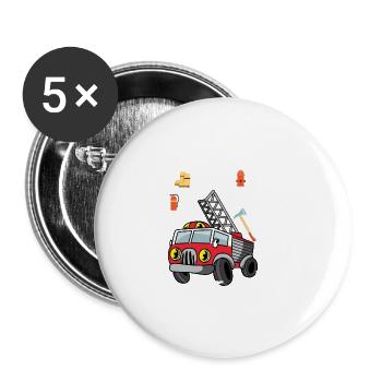 Sound the Alarm Toddler Gift - Buttons large 2.2'' (5-pack) - white