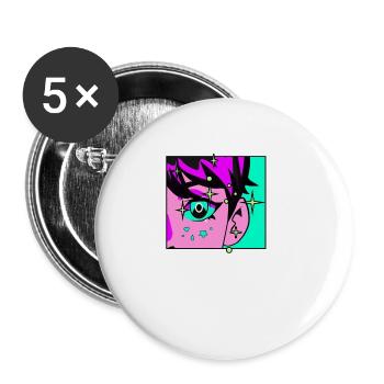 Anime Is My Fetish Manga Nerd Japanese Animation W - Buttons large 2.2'' (5-pack) - white