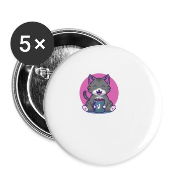 Will Stare At My Screen Introvert Funny Antisocial - Buttons large 2.2'' (5-pack) - white