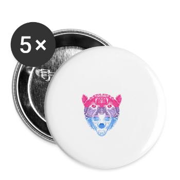 Not Attracted to Everyone Bisexual LGBTQ Bi Pride - Buttons large 2.2'' (5-pack) - white