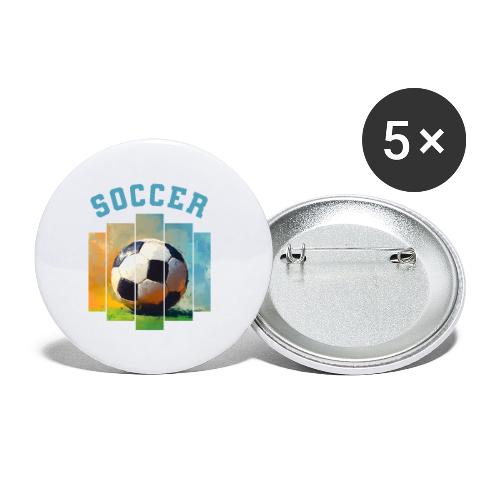 Soccer Ball Vibes - Buttons large 2.2'' (5-pack)