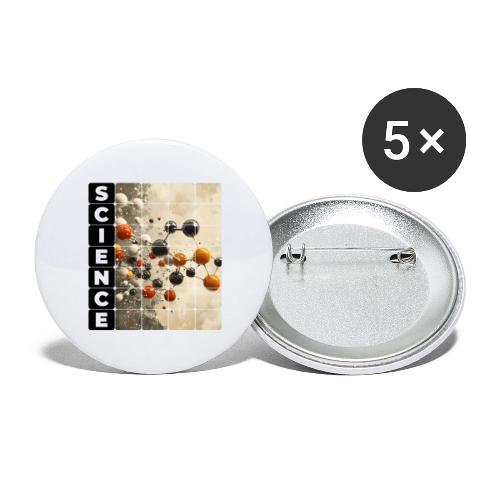 Science in Structure - Buttons large 2.2'' (5-pack)