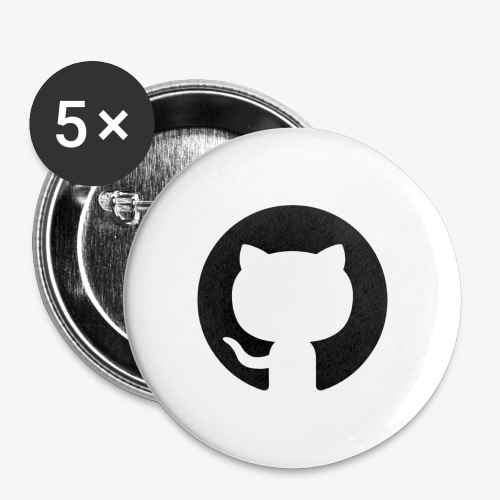 cat logo - Buttons large 2.2'' (5-pack)