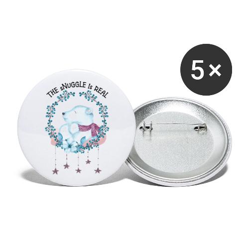 The snuggle is real - Buttons large 2.2'' (5-pack)