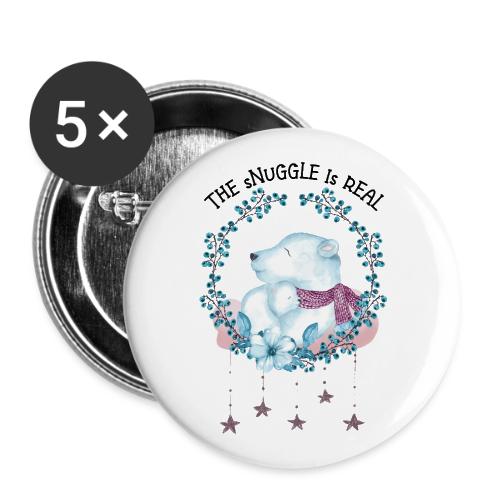 The snuggle is real - Buttons large 2.2'' (5-pack)