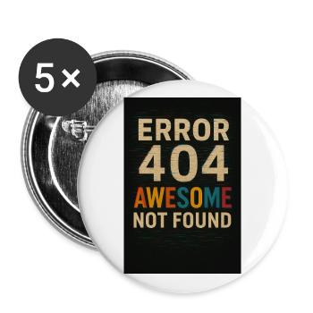 Retro Glitch Style - Buttons large 2.2'' (5-pack) - white