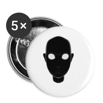 Mystical Character Head Silhouette - Buttons large 2.2'' (5-pack) - white