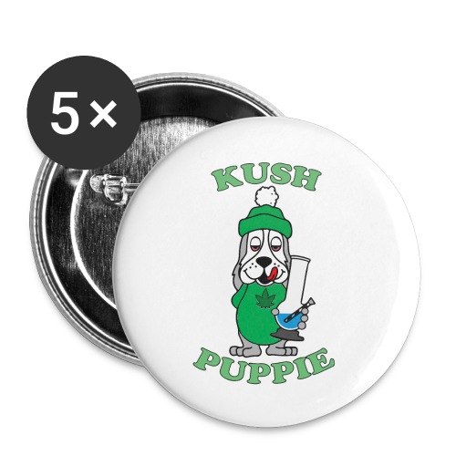 Kush Puppie - Buttons large 2.2'' (5-pack)