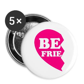 Best Friend Broken Heart LEFT - Buttons large 2.2'' (5-pack) - white