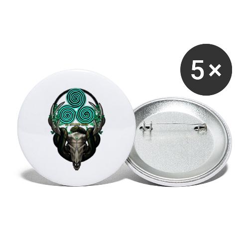 The Antlered Crown (Color Text) - Buttons large 2.2'' (5-pack)