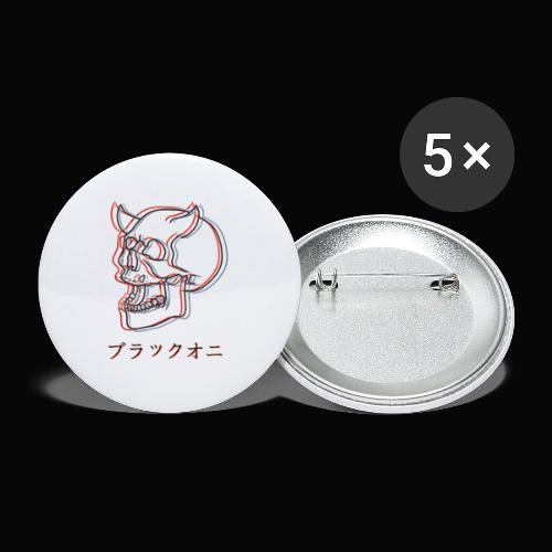 𝔅𝔩𝔞𝔠𝔨 𝔬𝔫𝔦 - Buttons large 2.2'' (5-pack)