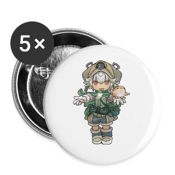 Cutest Prushka Girl - Buttons large 2.2'' (5-pack) - white