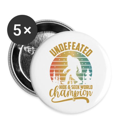 Undefeated Hide and Seek World Champ - Buttons large 2.2'' (5-pack)
