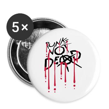 punks not dead quote - Buttons large 2.2'' (5-pack) - white