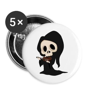 Grim Reaper - Buttons large 2.2'' (5-pack) - white