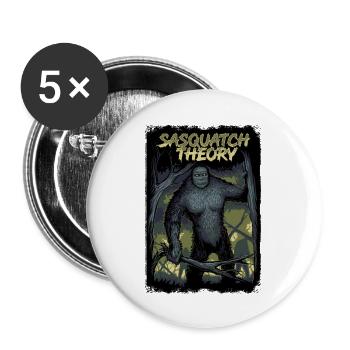 ALPHA MALE (JET BLACK) - Buttons large 2.2'' (5-pack) - white
