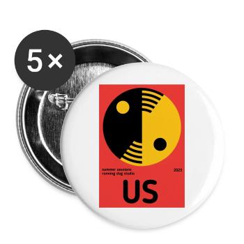US - Buttons large 2.2'' (5-pack) - white