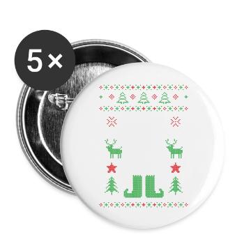 Merry Christmas Son Of A Nutcracker Xmas Ugly - Buttons large 2.2'' (5-pack) - white