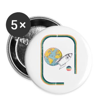 Visit Earth Home Of Cats Bacon Internet - Buttons large 2.2'' (5-pack) - white