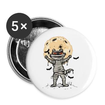 Cat Mummy In Halloween - Buttons large 2.2'' (5-pack) - white