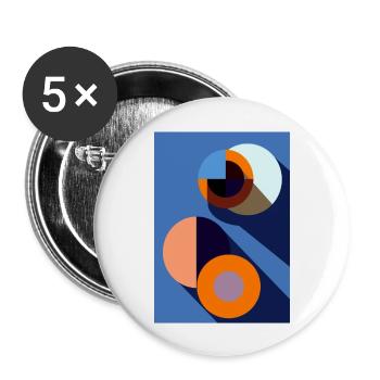 graphic design art - Buttons large 2.2'' (5-pack) - white