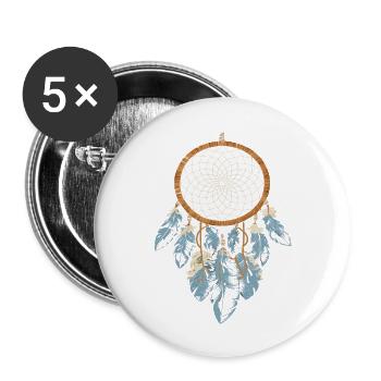 unique dream catcher - Buttons large 2.2'' (5-pack) - white