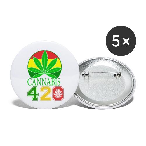 Teasing 420 Smokers Dream Weed Marijuana Design - Buttons large 2.2'' (5-pack)