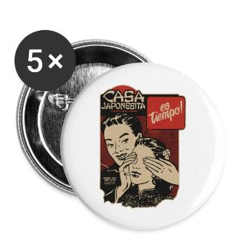 Vintage Japanese Restaurant in Mexico City - Buttons large 2.2'' (5-pack) - white