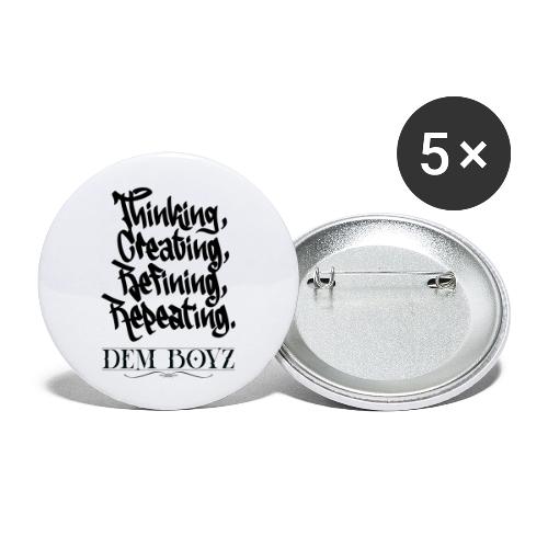 Thinking, Creating, Refining, Repeating - Buttons large 2.2'' (5-pack)