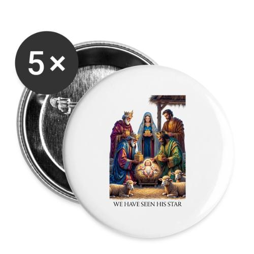Three Wise Men T-Shirt - Buttons large 2.2'' (5-pack)