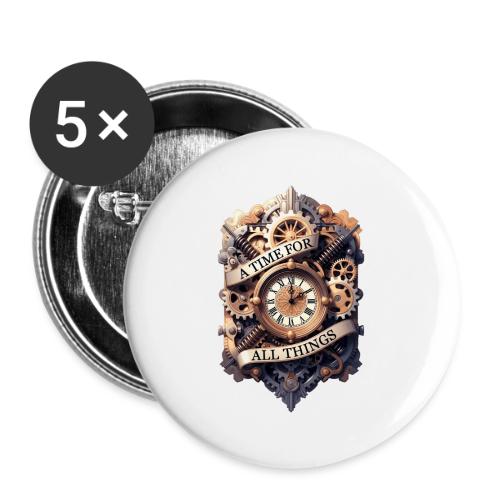 Ornate Clockwork T-Shirt - Buttons large 2.2'' (5-pack)