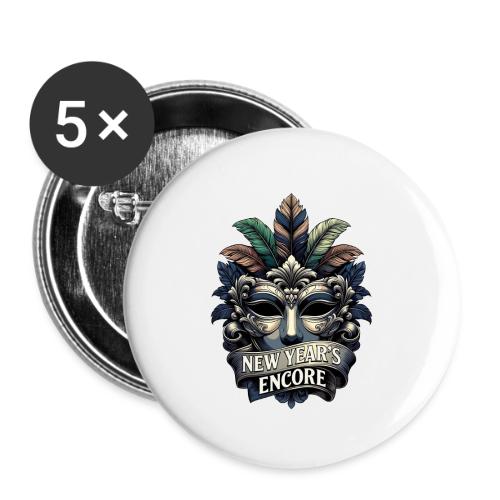 Masquerade Mask T-Shirt - Buttons large 2.2'' (5-pack)