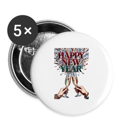 Toasting Hands T-Shirt Confetti Shower Premium - Buttons large 2.2'' (5-pack)