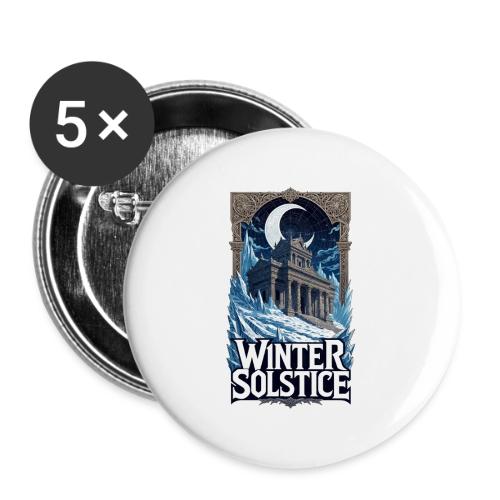 Winter Solstice Temple T-Shirt - Buttons large 2.2'' (5-pack)