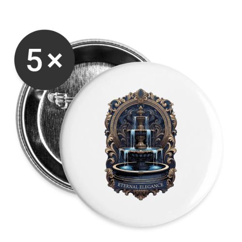 Gilded Baroque Fountain T-Shirt - Buttons large 2.2'' (5-pack)