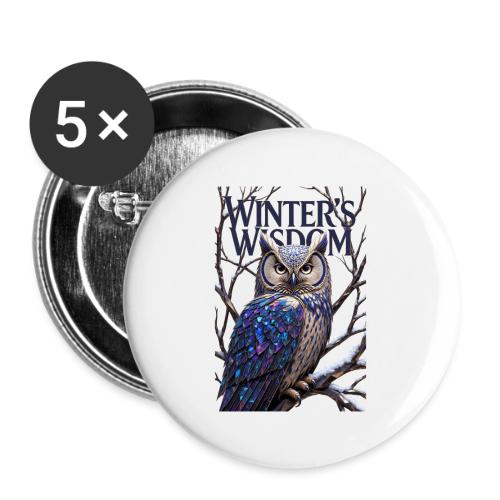 Crystalized Forest Owl T-Shirt - Buttons large 2.2'' (5-pack)