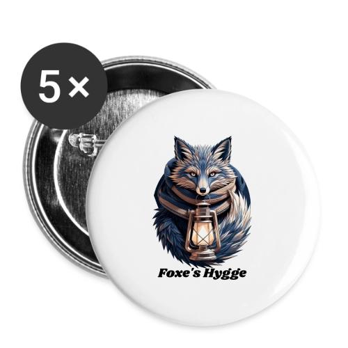 Hygge Ember Fox T-Shirt - Buttons large 2.2'' (5-pack)