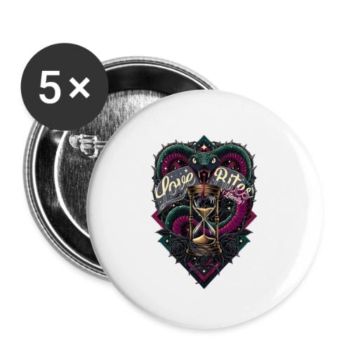 Love Bites (Literally) T-Shirt - Buttons large 2.2'' (5-pack)