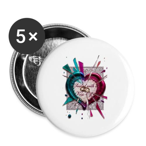 Sealed with a Kiss-Off T-Shirt - Buttons large 2.2'' (5-pack)