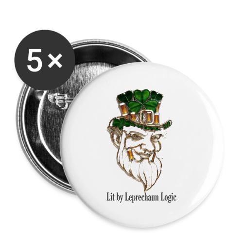 Leprechaun Lantern Mischief T-Shirt - Buttons large 2.2'' (5-pack)