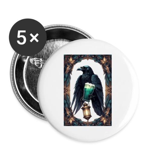Pint of No Regrets Just Shenanigans Raven T-Shirt - Buttons large 2.2'' (5-pack)