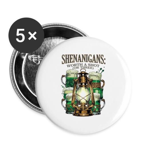 Worth a Shot Lantern Toast Graphic Tee - Buttons large 2.2'' (5-pack)