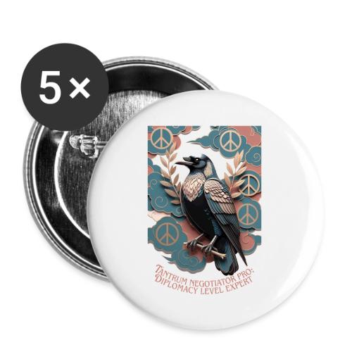 Raven Tantrum Mediator T Shirt - Buttons large 2.2'' (5-pack)